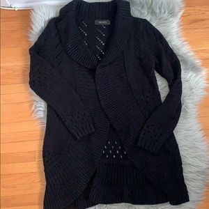 Black Long Knit Cardigan